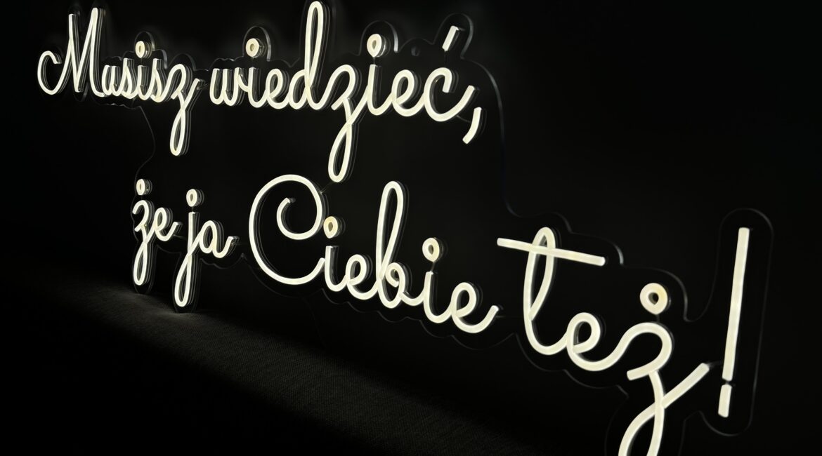 LED NEON na ślub i wesele