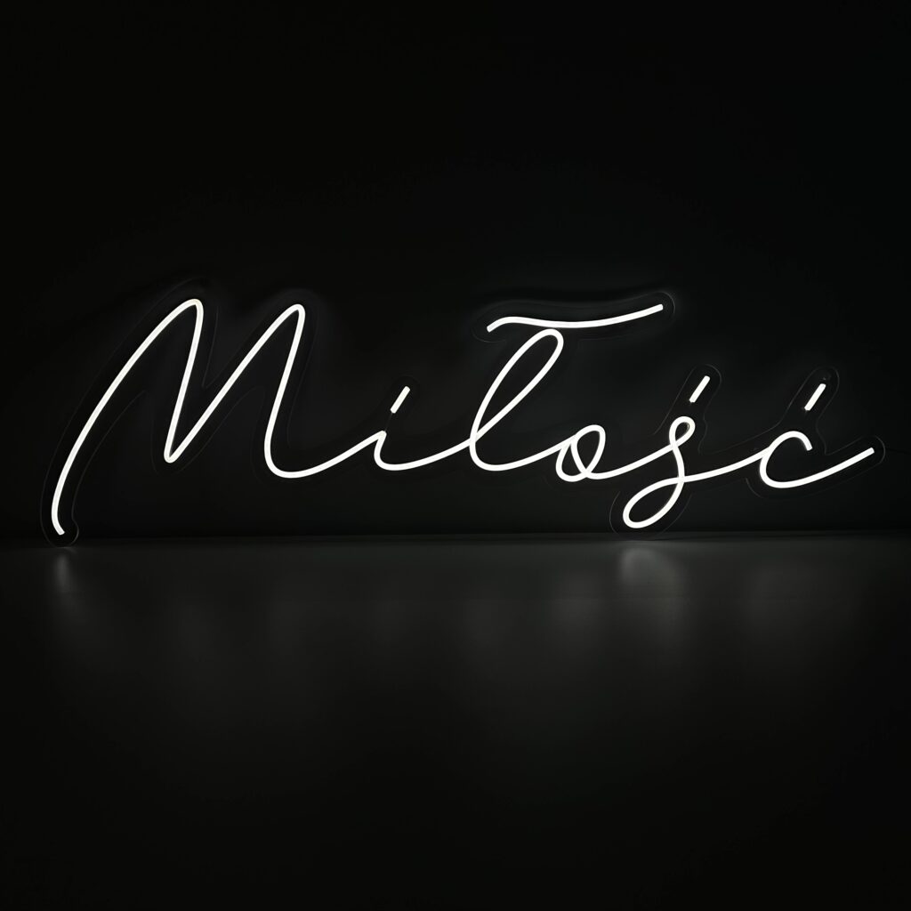 neon "Miłość"